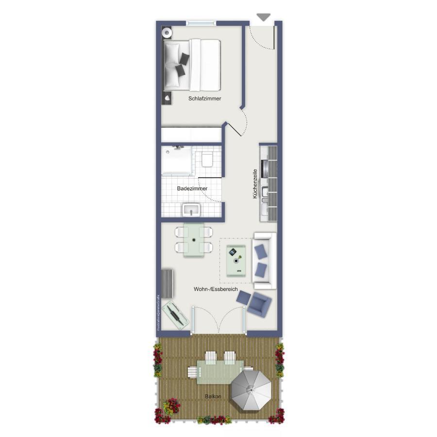 Meeresblick Wohnung 220 Кюлунгсборн Екстер'єр фото